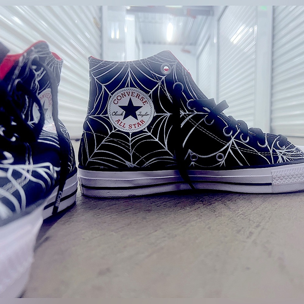 CONVERSE Chuck Taylor All Star Pro Spiderweb Black & White Skate Shoes Black
